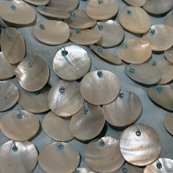 Unique Satchel purse light blue sea shells NWT - Picture 5 of 5